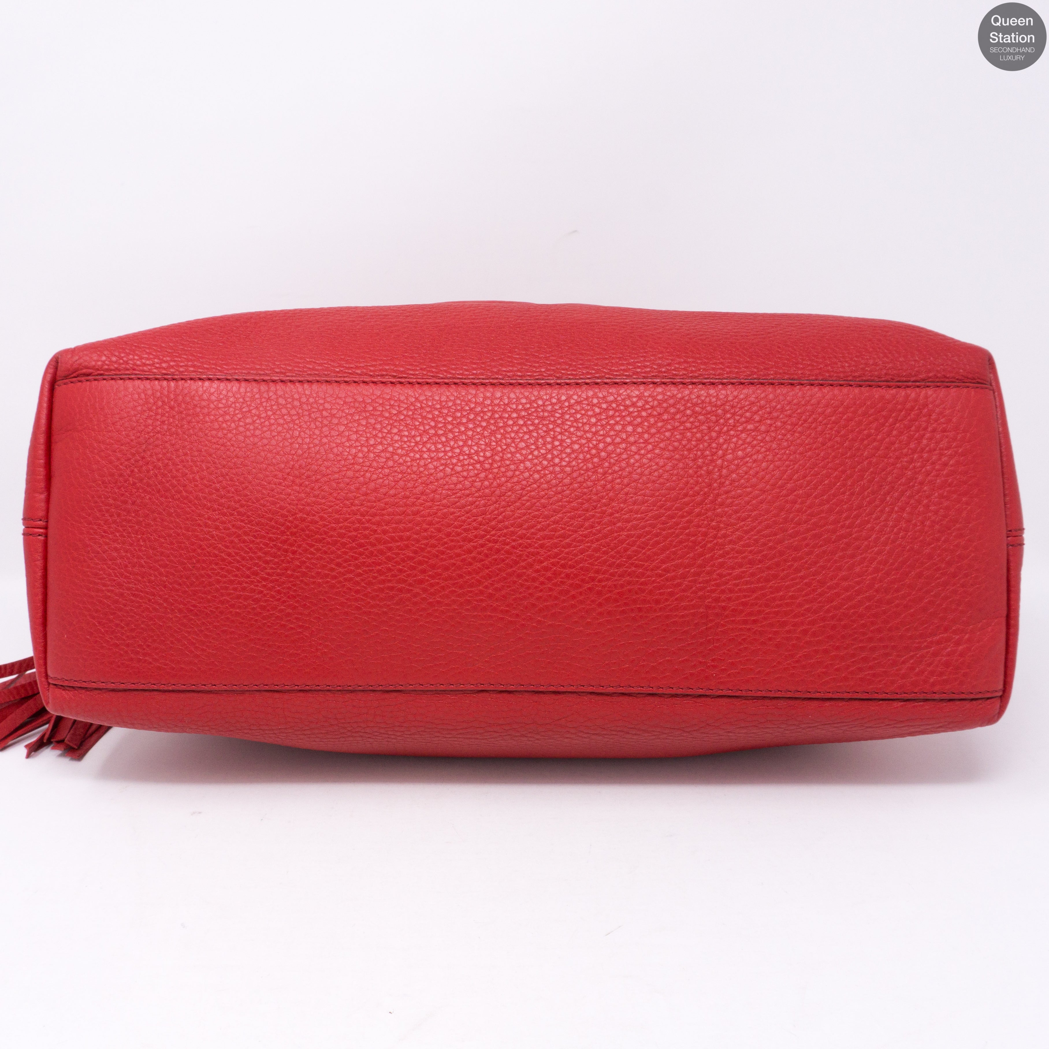 Soho Tassel Chain Red Leather Bag