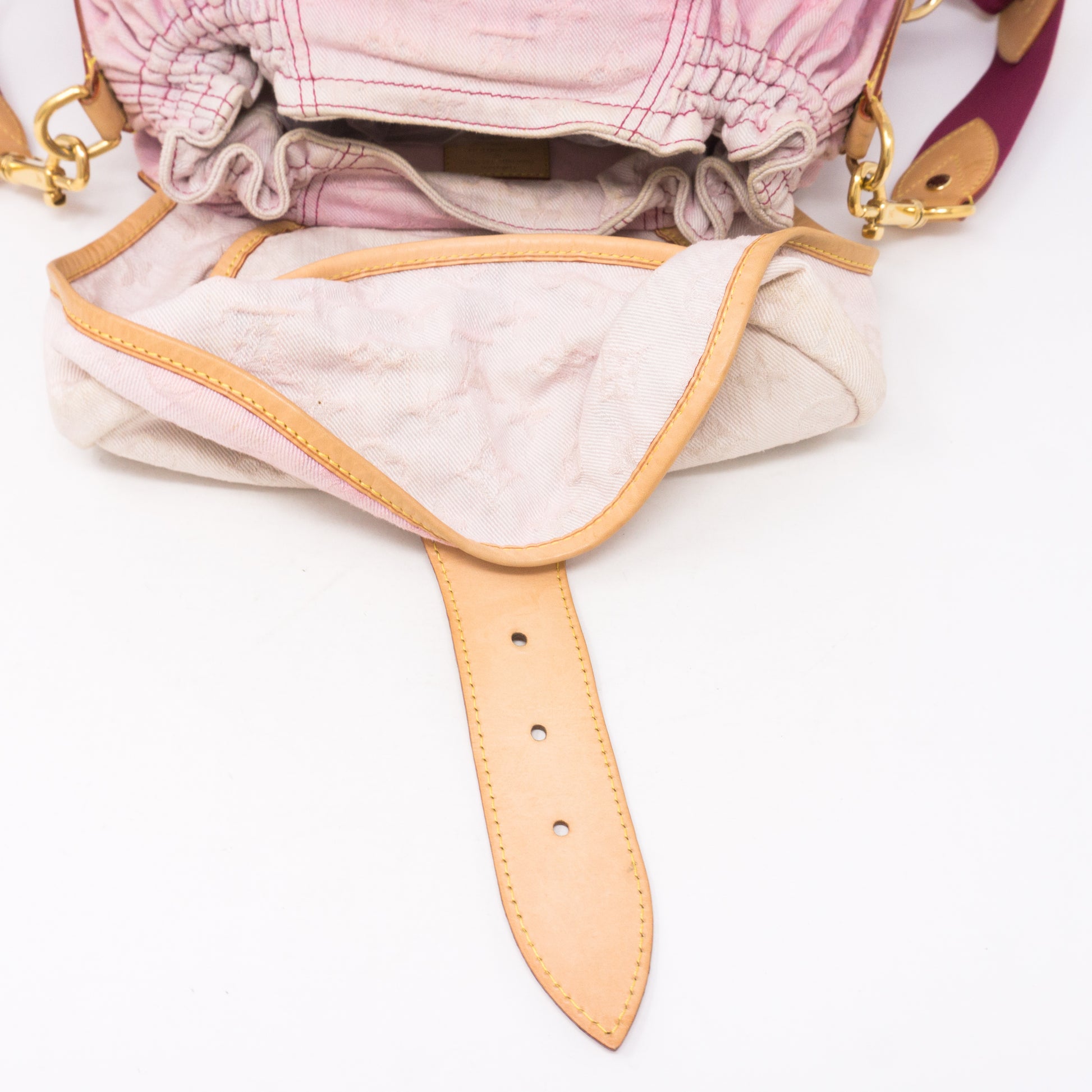 Women’s Louis Vuitton Limited Edition Monogram Denim Sunshine Rose  Crossbody Bag
