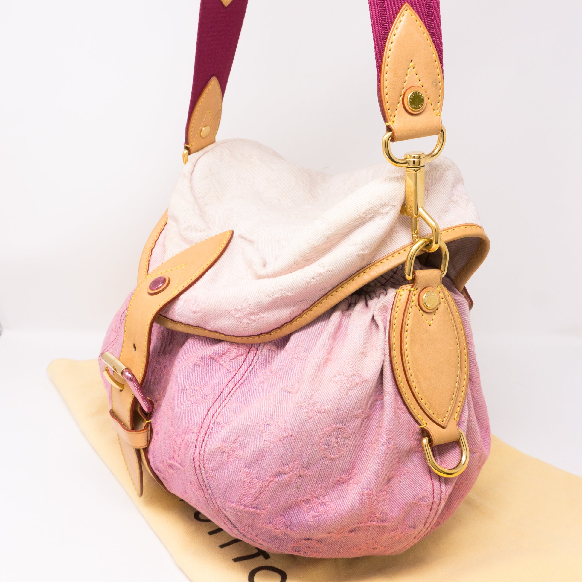 Louis Vuitton Monogram Denim Sunrise Bag - Pink Shoulder Bags, Handbags -  LOU424094