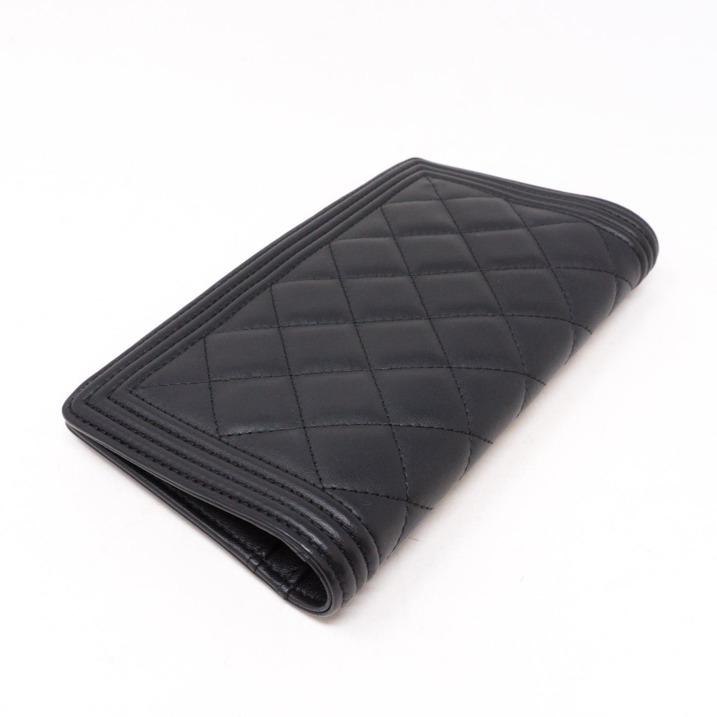 Boy Chanel Black Long Flap Wallet