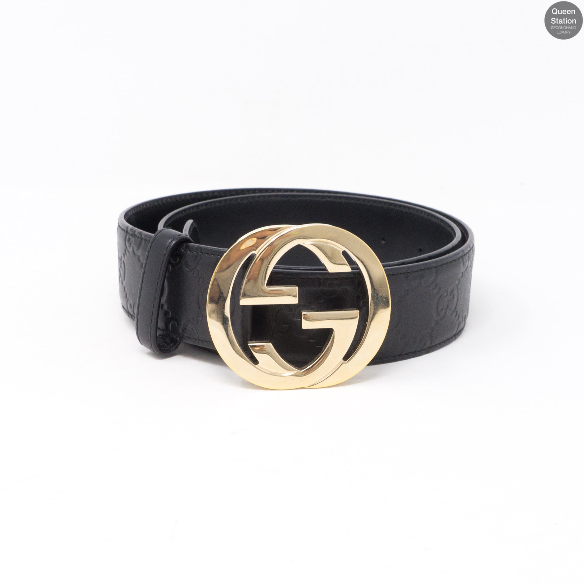 Signature Double G Leather 85 cm
