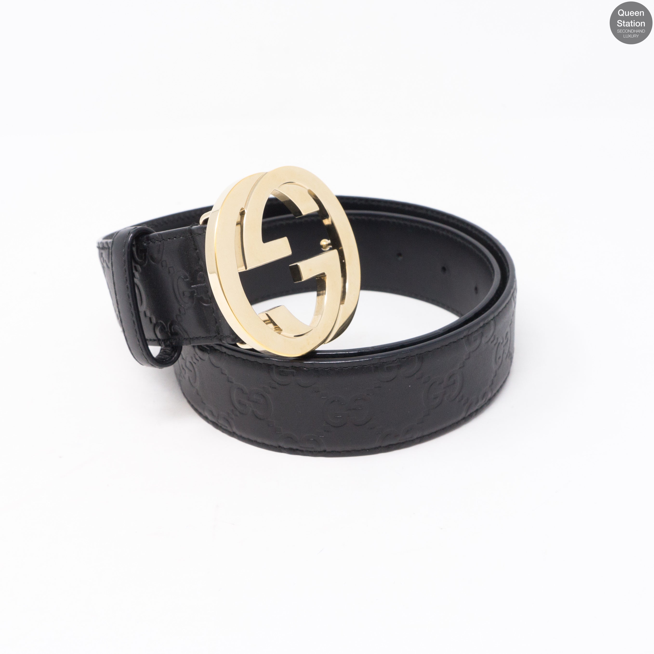 Signature Double G Leather 85 cm