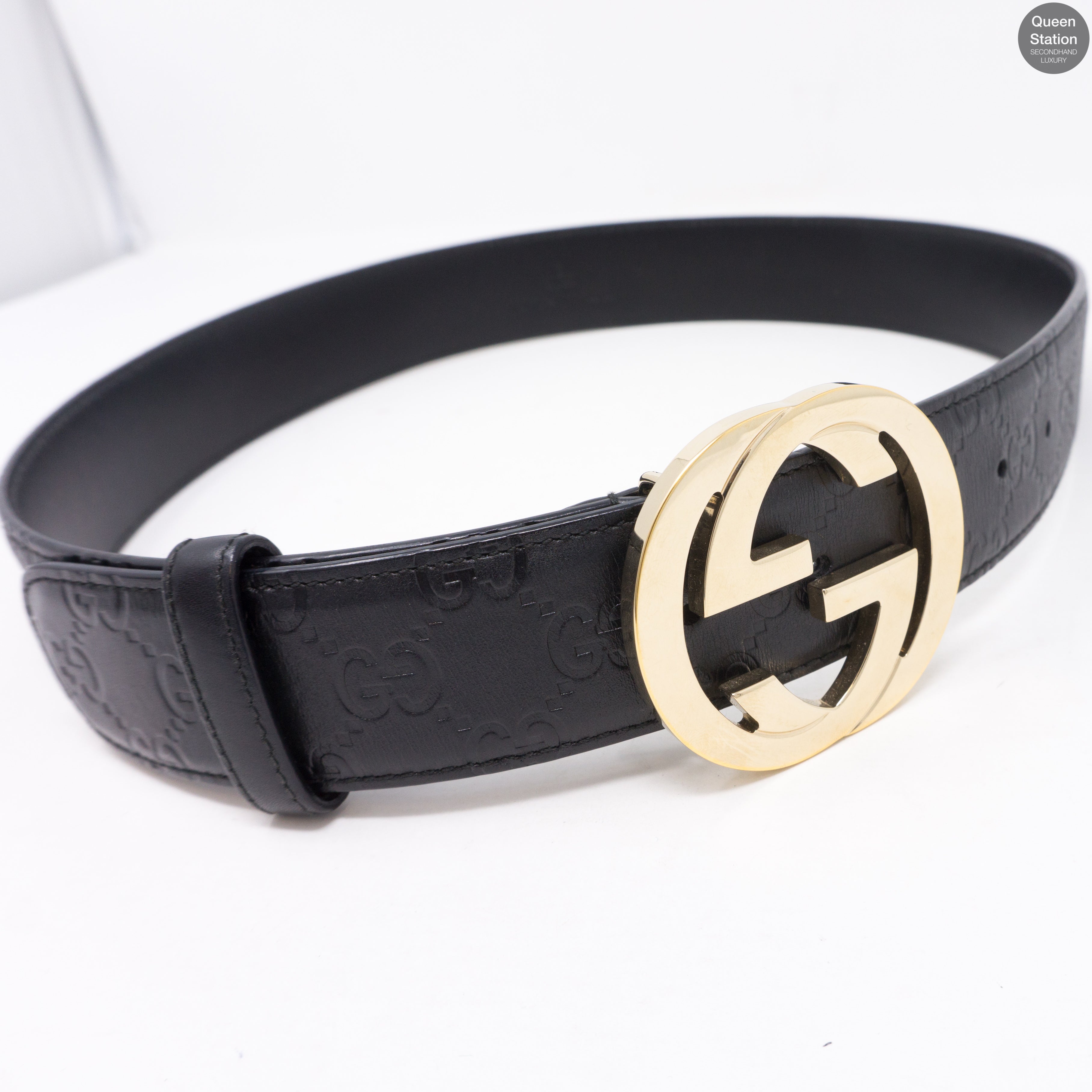 Signature Double G Leather 85 cm
