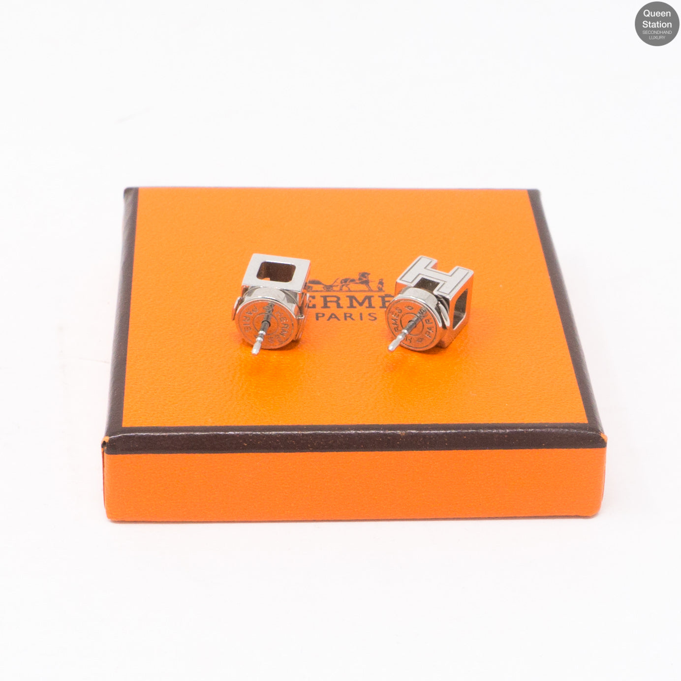 Hermes cage hot sale h earrings