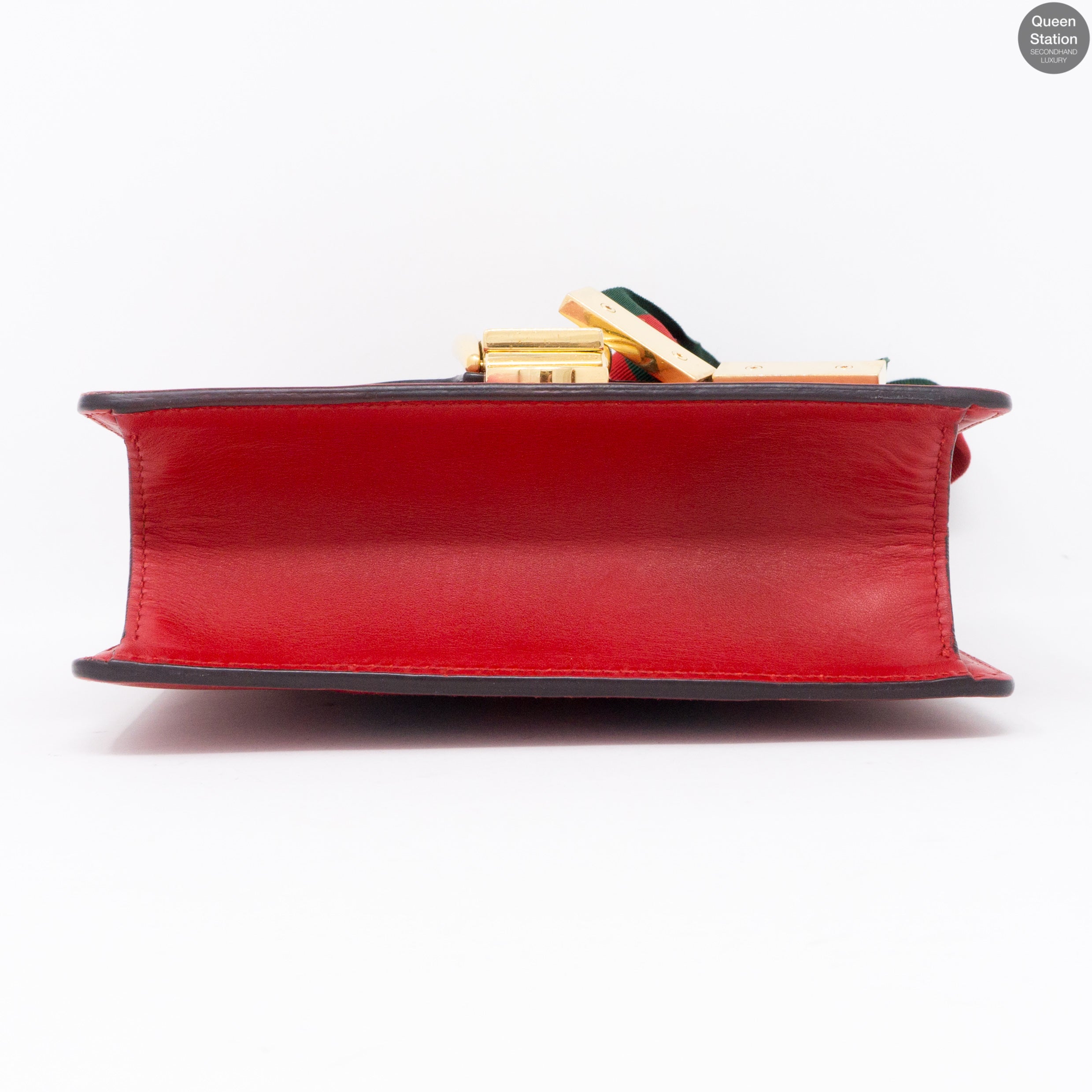 Sylvie Mini Red Leather Chain Bag