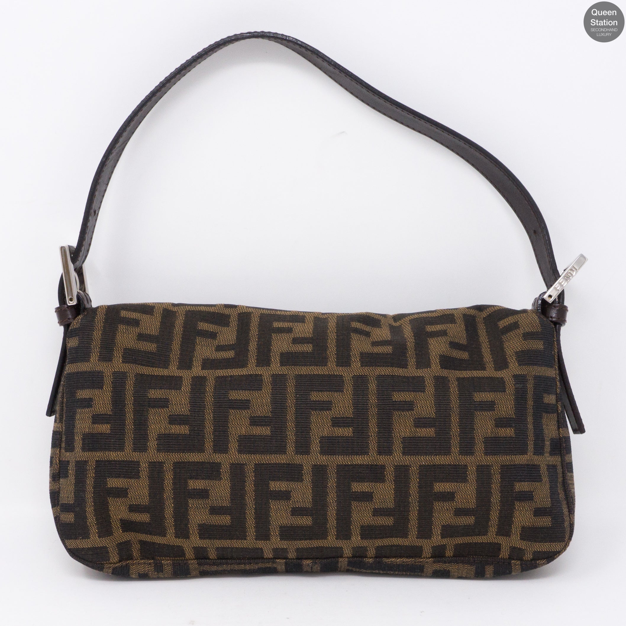 Fendi zucca discount baguette tobacco