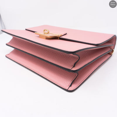 Rosalia Pink Leather Shoulder Bag