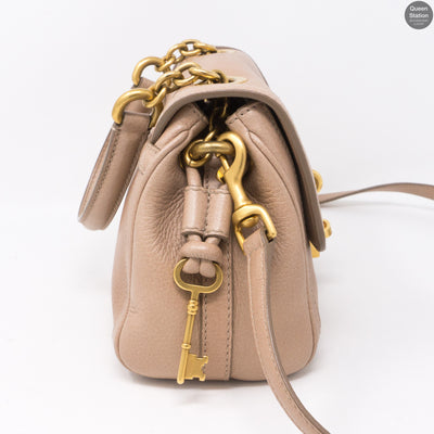 Miss Bonita Beige Leather Bag