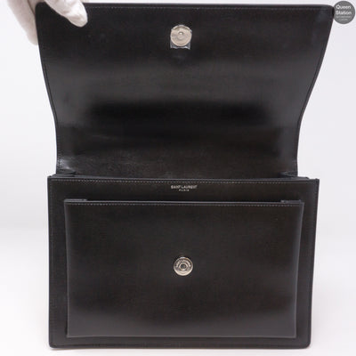 Sunset Large Black Smooth Leather