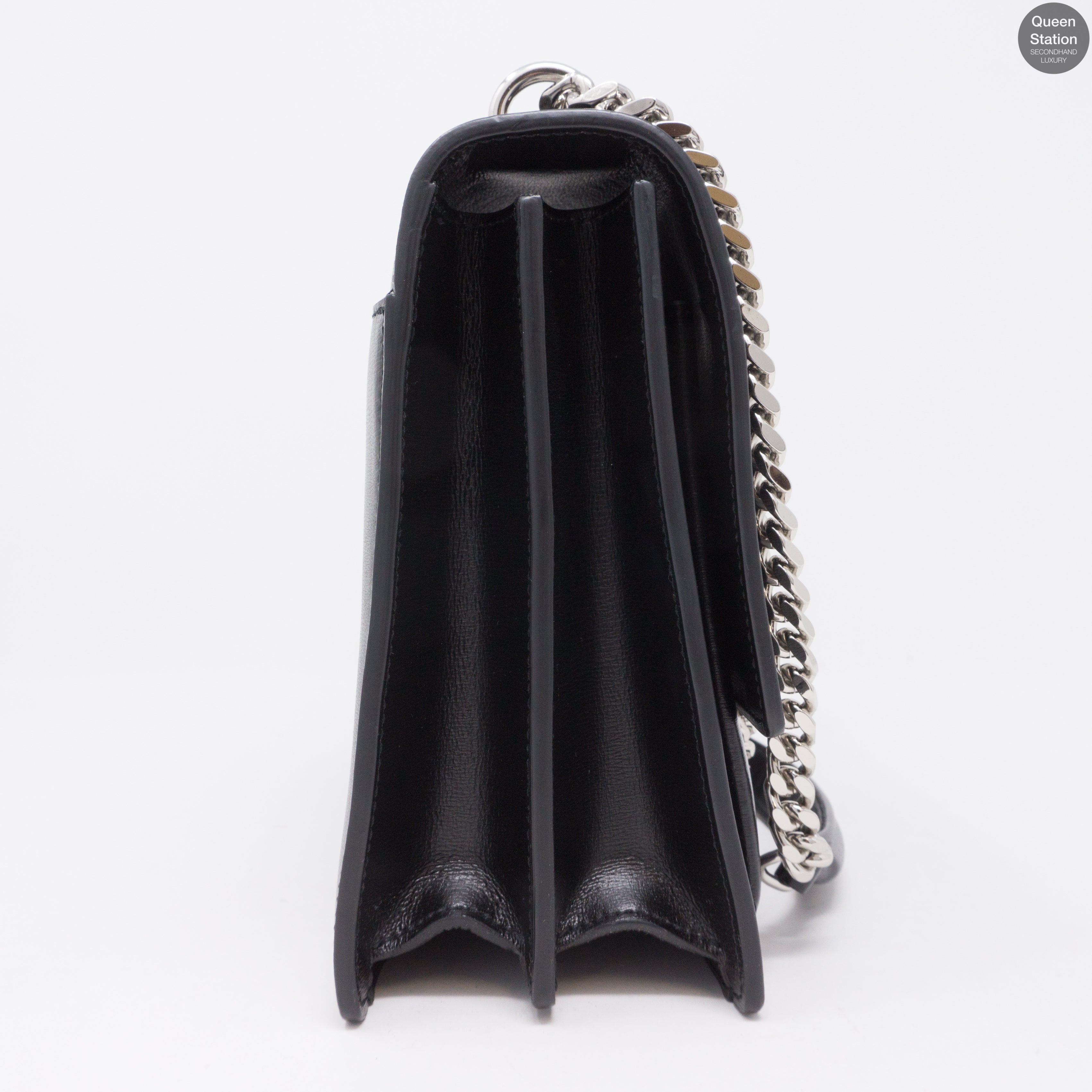 Sunset Large Black Smooth Leather