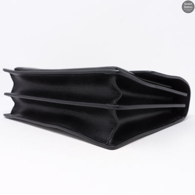 Sunset Large Black Smooth Leather