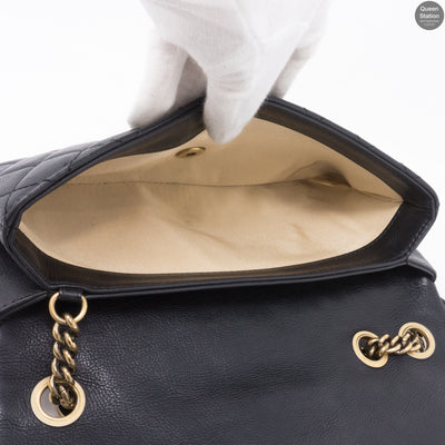 CC Crown Black Small Flap Bag