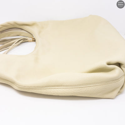 Soho Hobo Large White Leather