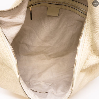 Soho Hobo Large White Leather