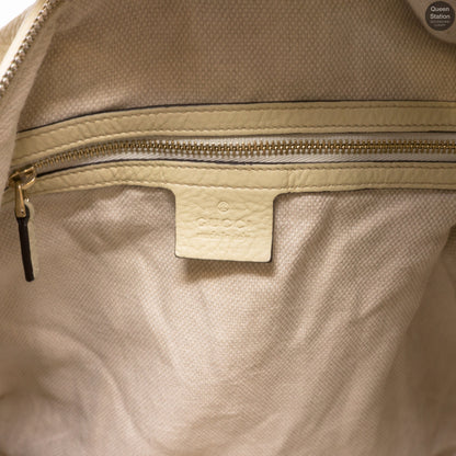 Soho Hobo Large White Leather