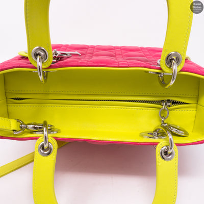 Lady Dior Medium Tri Color Leather