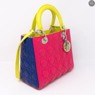 Lady Dior Medium Tri Color Leather