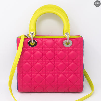 Lady Dior Medium Tri Color Leather