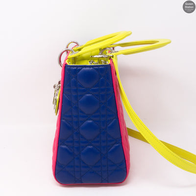 Lady Dior Medium Tri Color Leather