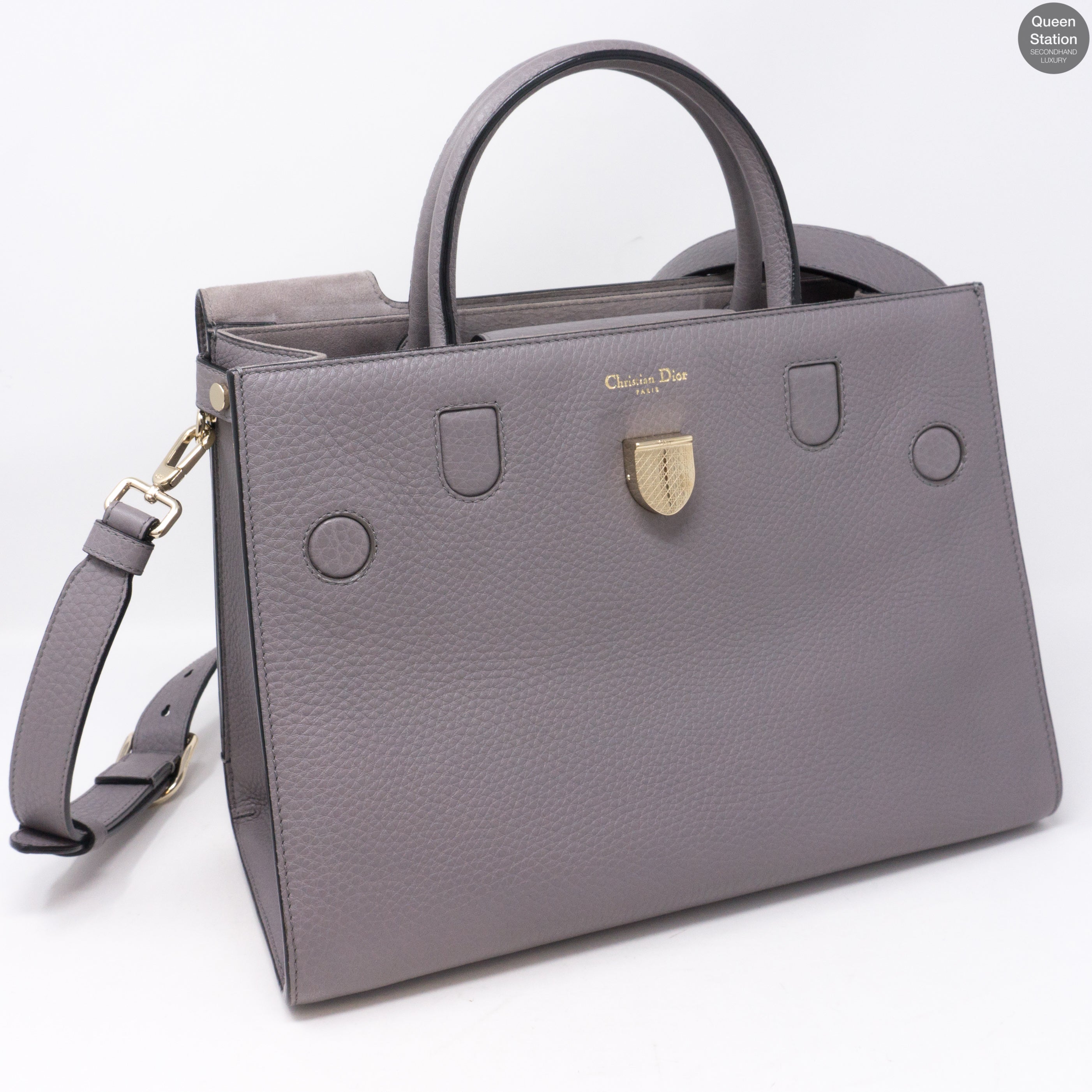 Diorever Grey Leather
