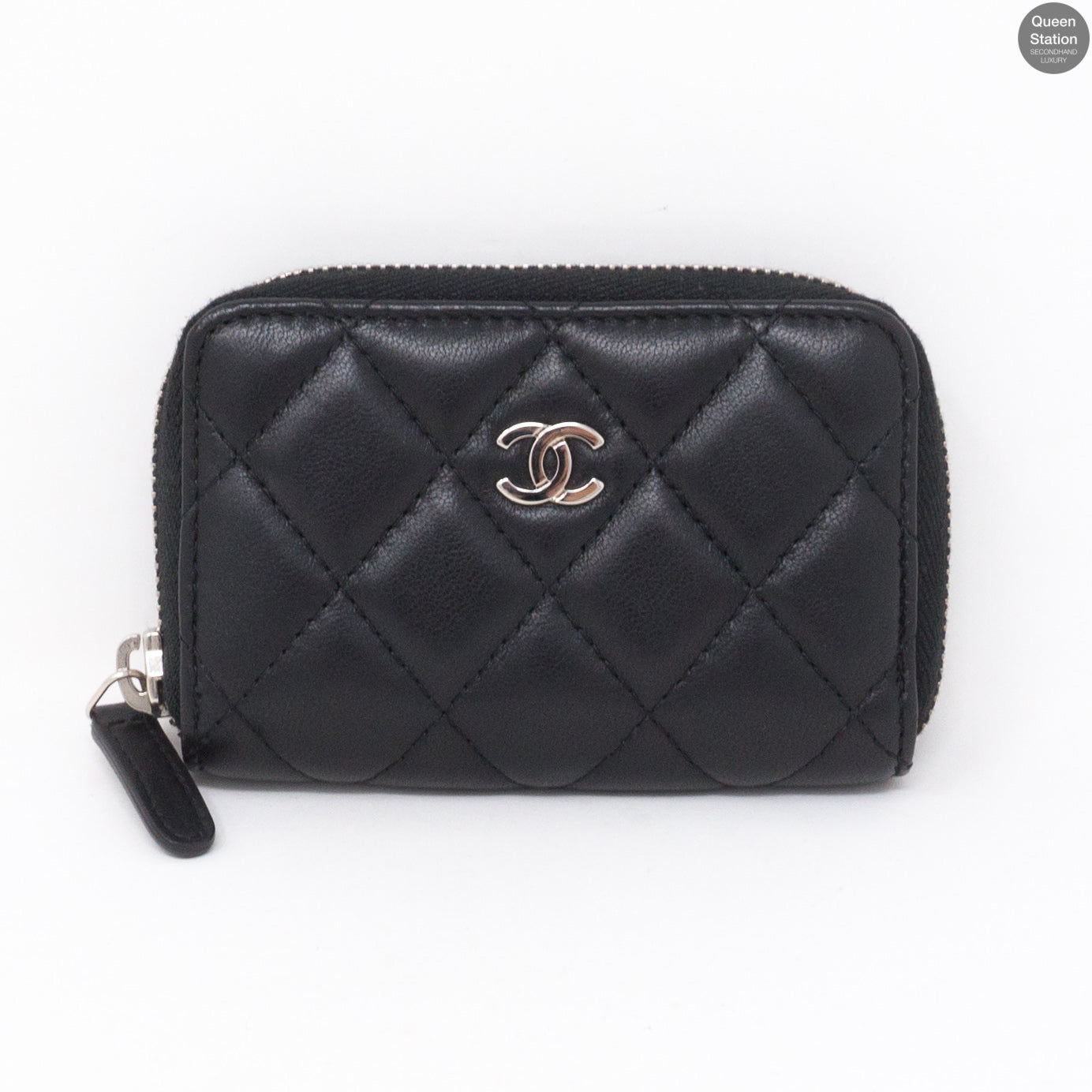 Classic Zipped Coin Purse Black