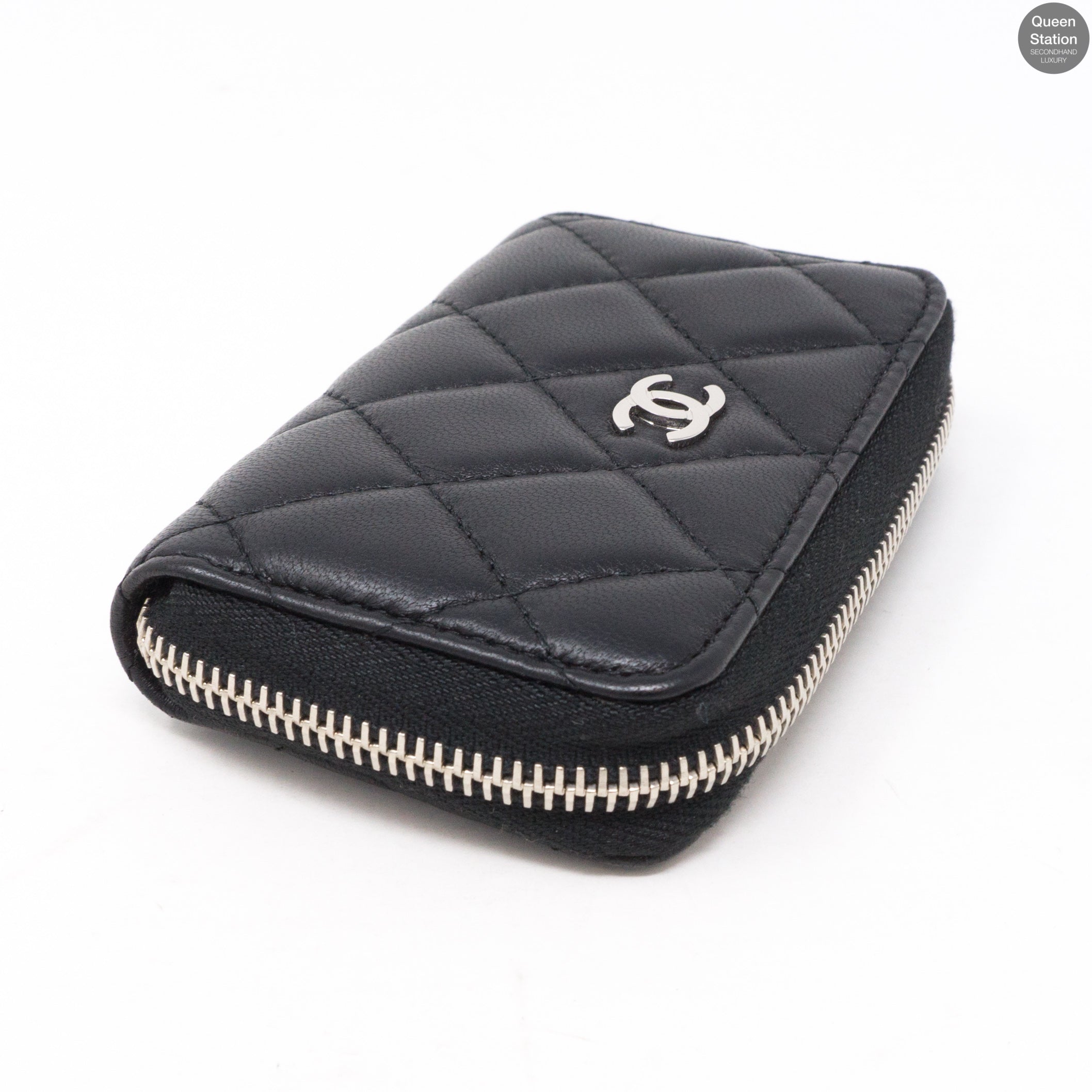 Classic Zipped Coin Purse Black