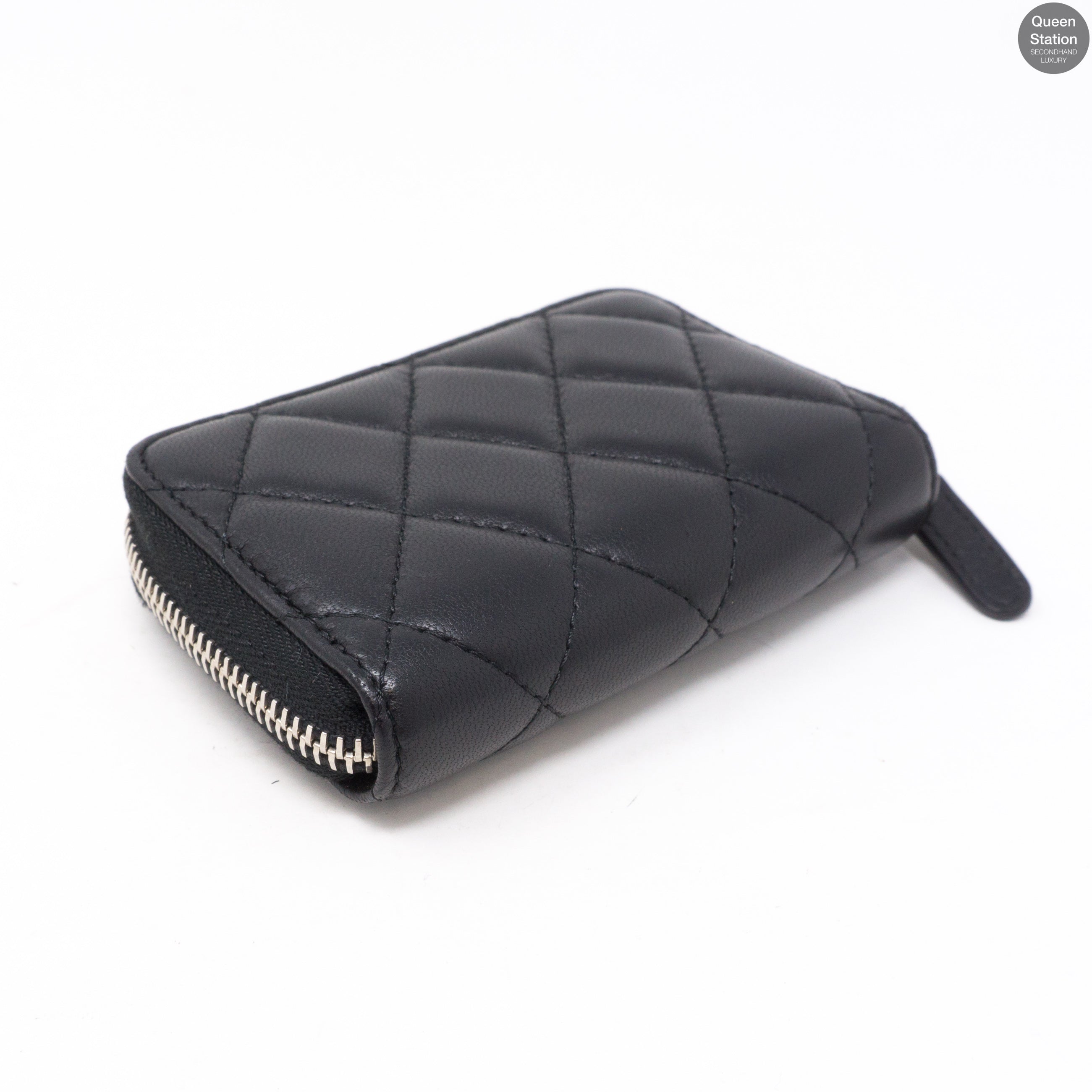Classic Zipped Coin Purse Black