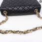 Westminster Pearl Black Leather Tangled Chain Bag