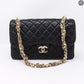 Westminster Pearl Black Leather Tangled Chain Bag