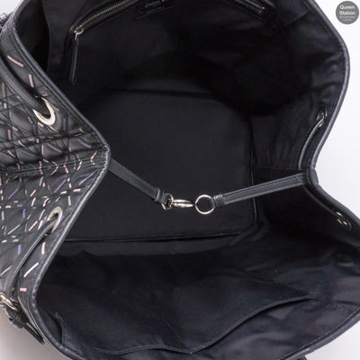 Large Panarea Tote Black Leather