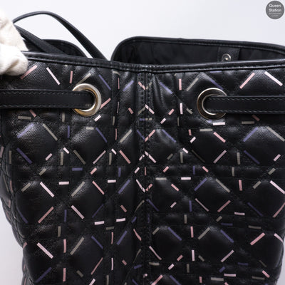 Large Panarea Tote Black Leather