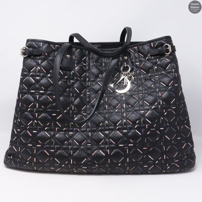 Large Panarea Tote Black Leather