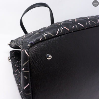 Large Panarea Tote Black Leather