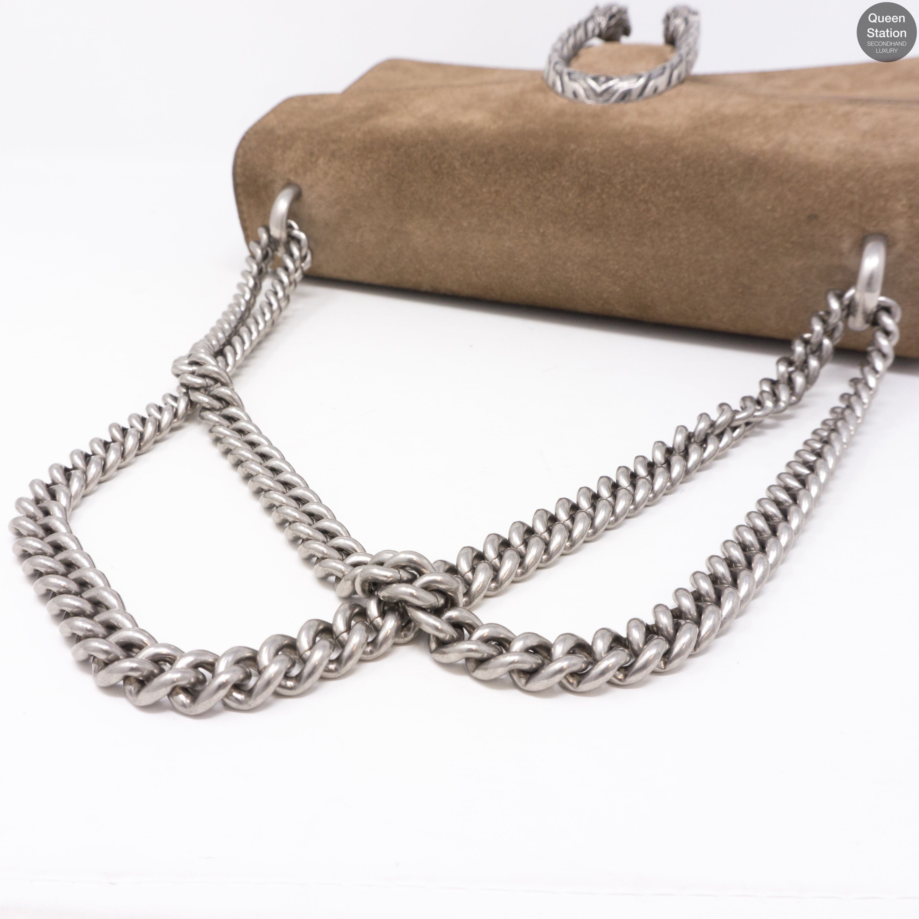 Dionysus Small Suede Taupe