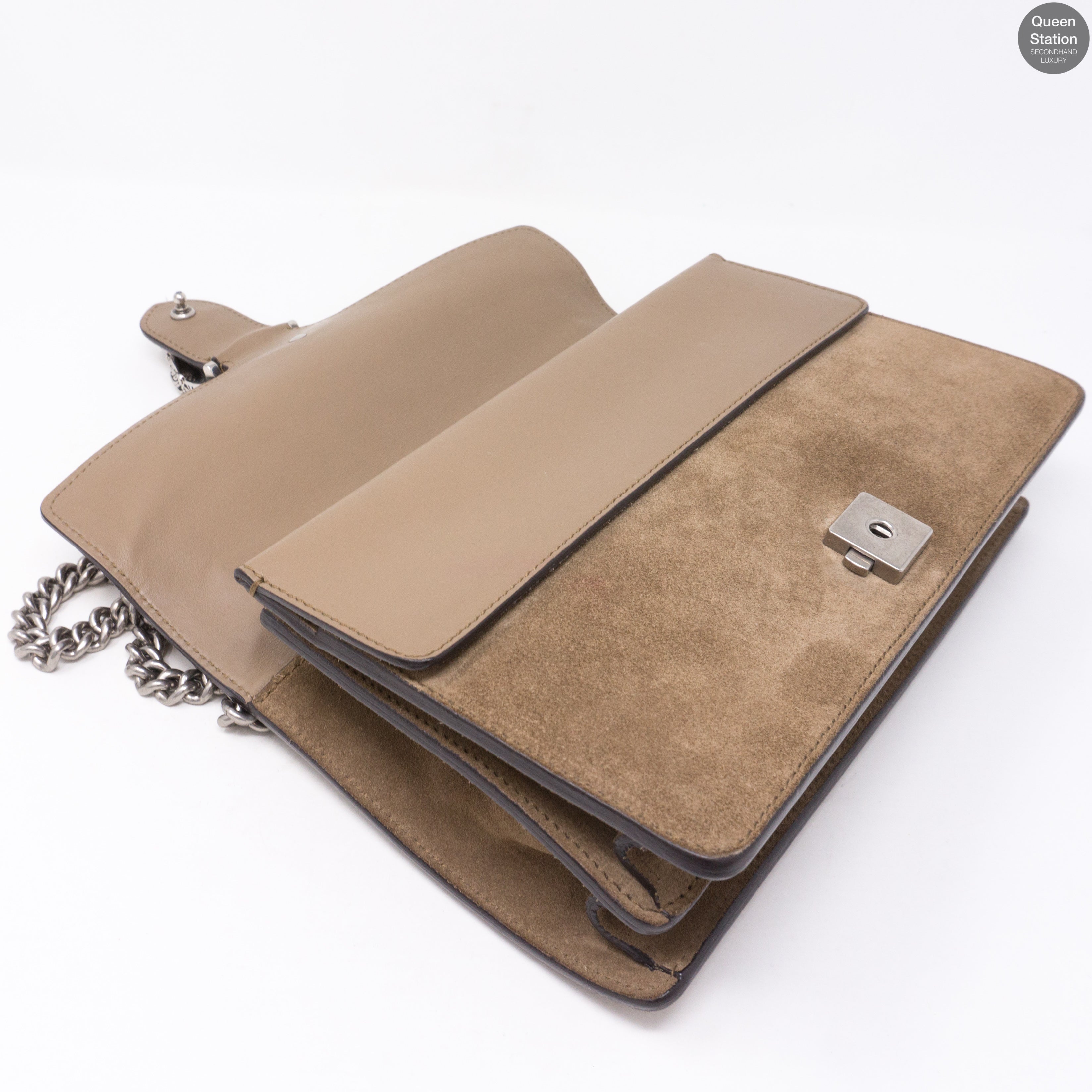 Dionysus Small Suede Taupe