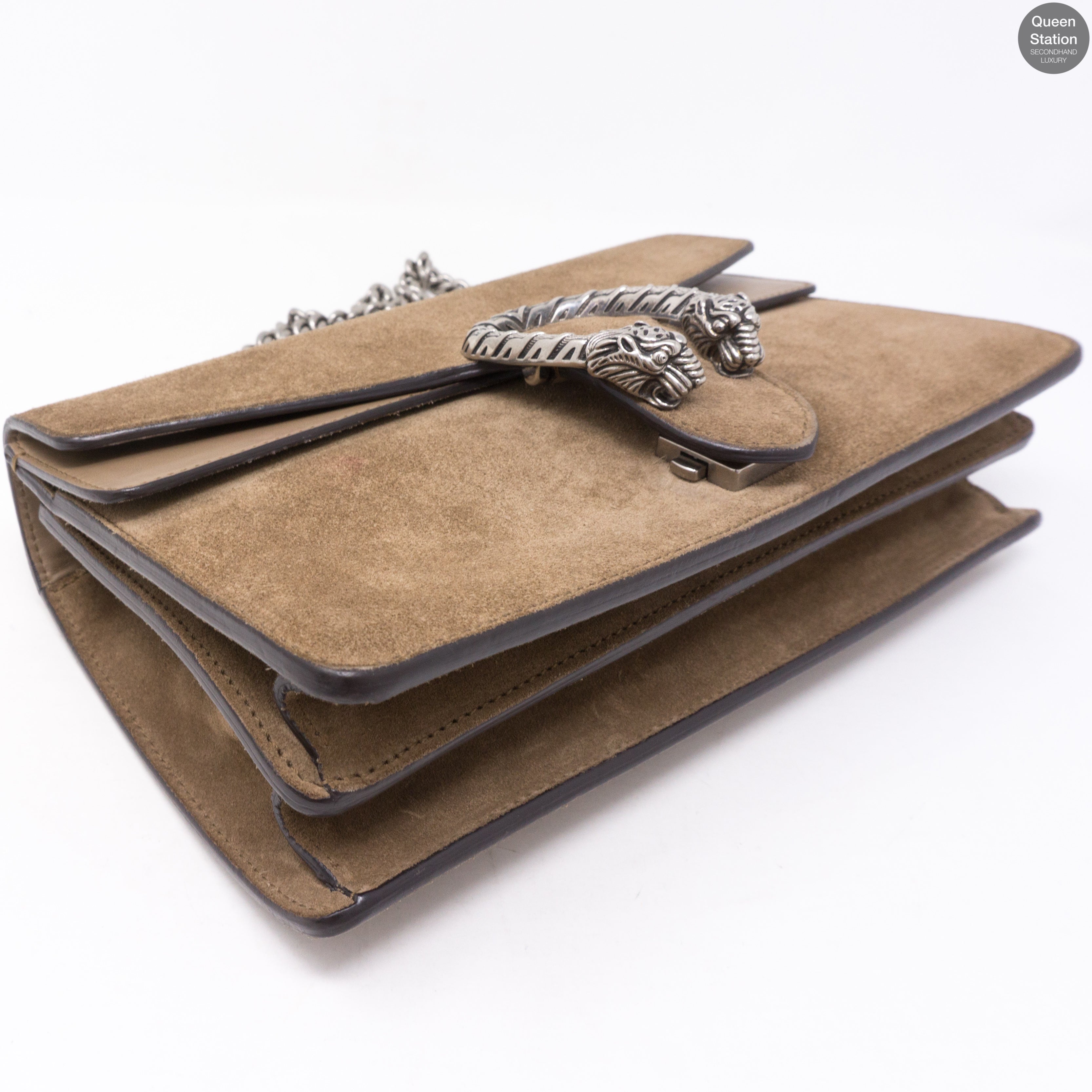 Dionysus Small Suede Taupe