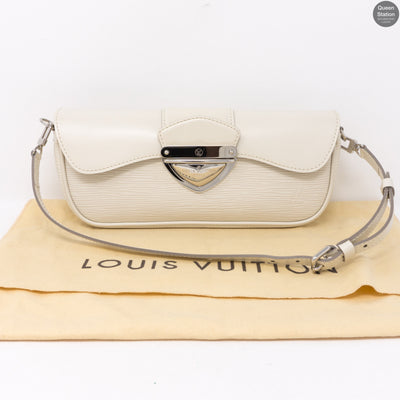 Montaigne Pochette White Epi