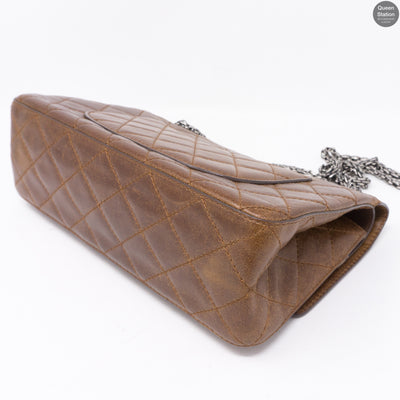 Reissue 2.55 226 Double Flap Bag Distressed Leather