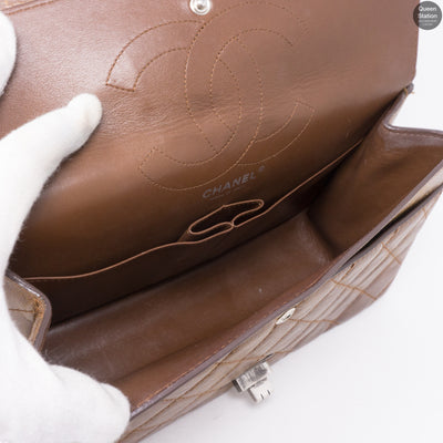 Reissue 2.55 226 Double Flap Bag Distressed Leather