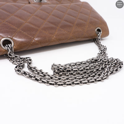 Reissue 2.55 226 Double Flap Bag Distressed Leather