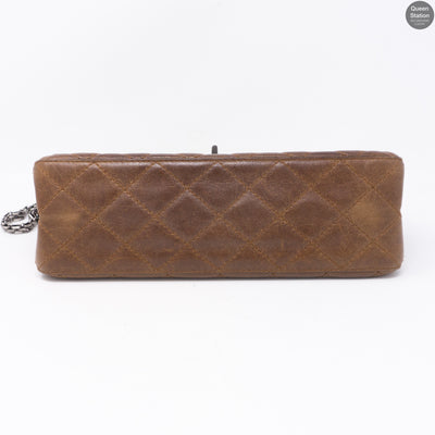 Reissue 2.55 226 Double Flap Bag Distressed Leather