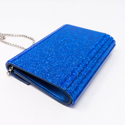 Candy Blue Glitter Acrylic Clutch Bag
