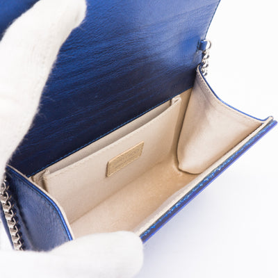 Candy Blue Glitter Acrylic Clutch Bag