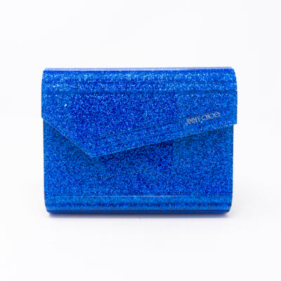 Candy Blue Glitter Acrylic Clutch Bag