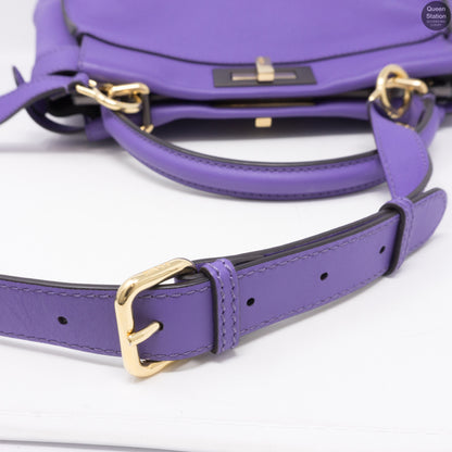 Peekaboo Medium Purple Leather