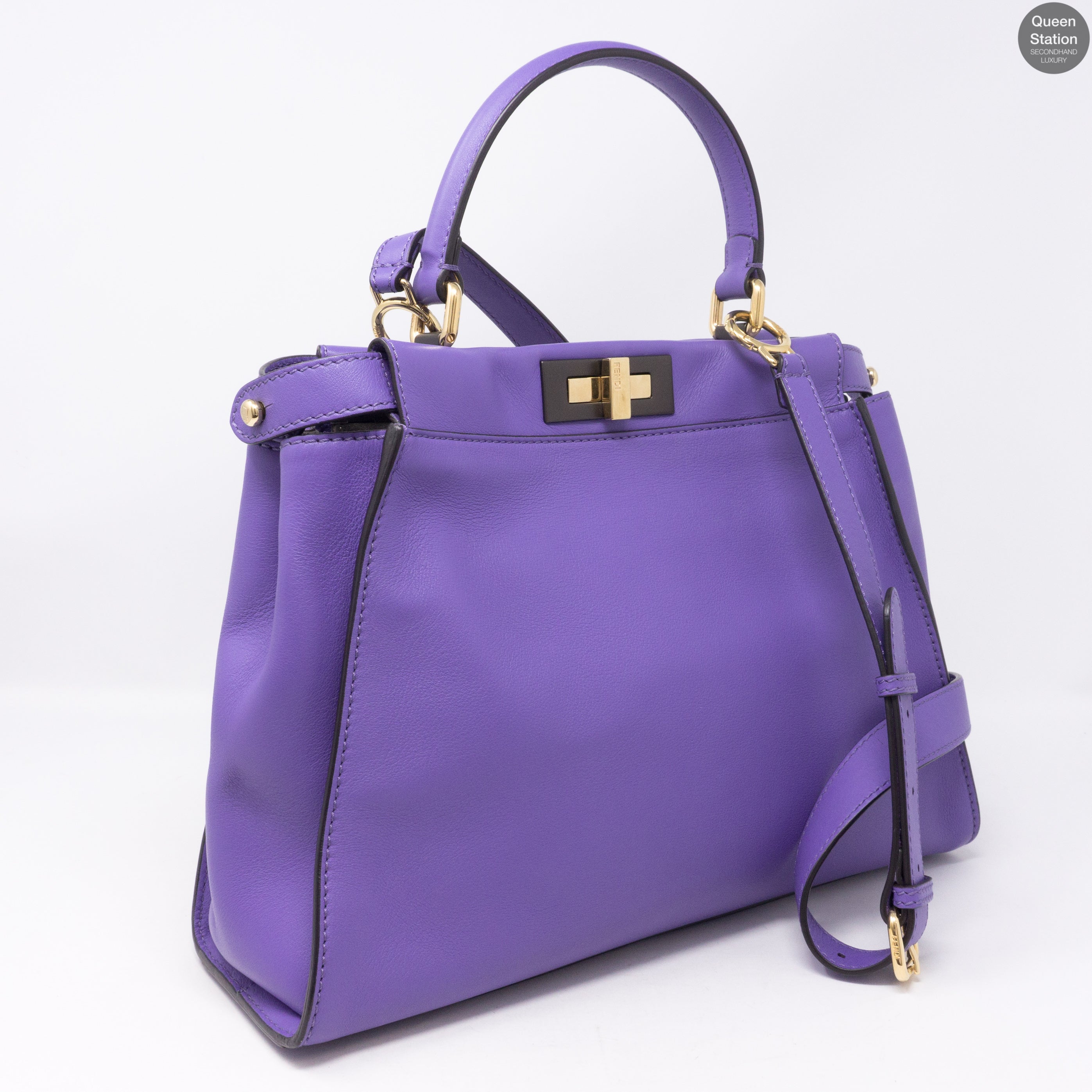 Fendi peekaboo purple new arrivals