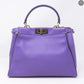 Peekaboo Medium Purple Leather