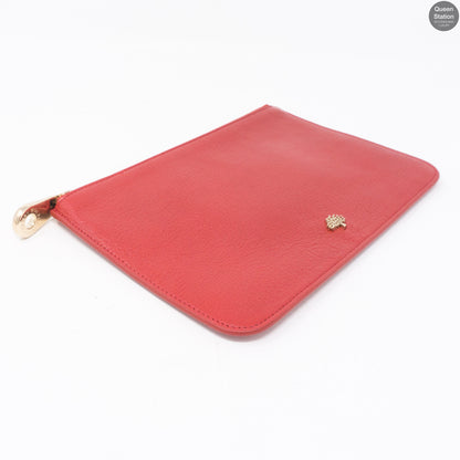 Red Zip Top Pouch