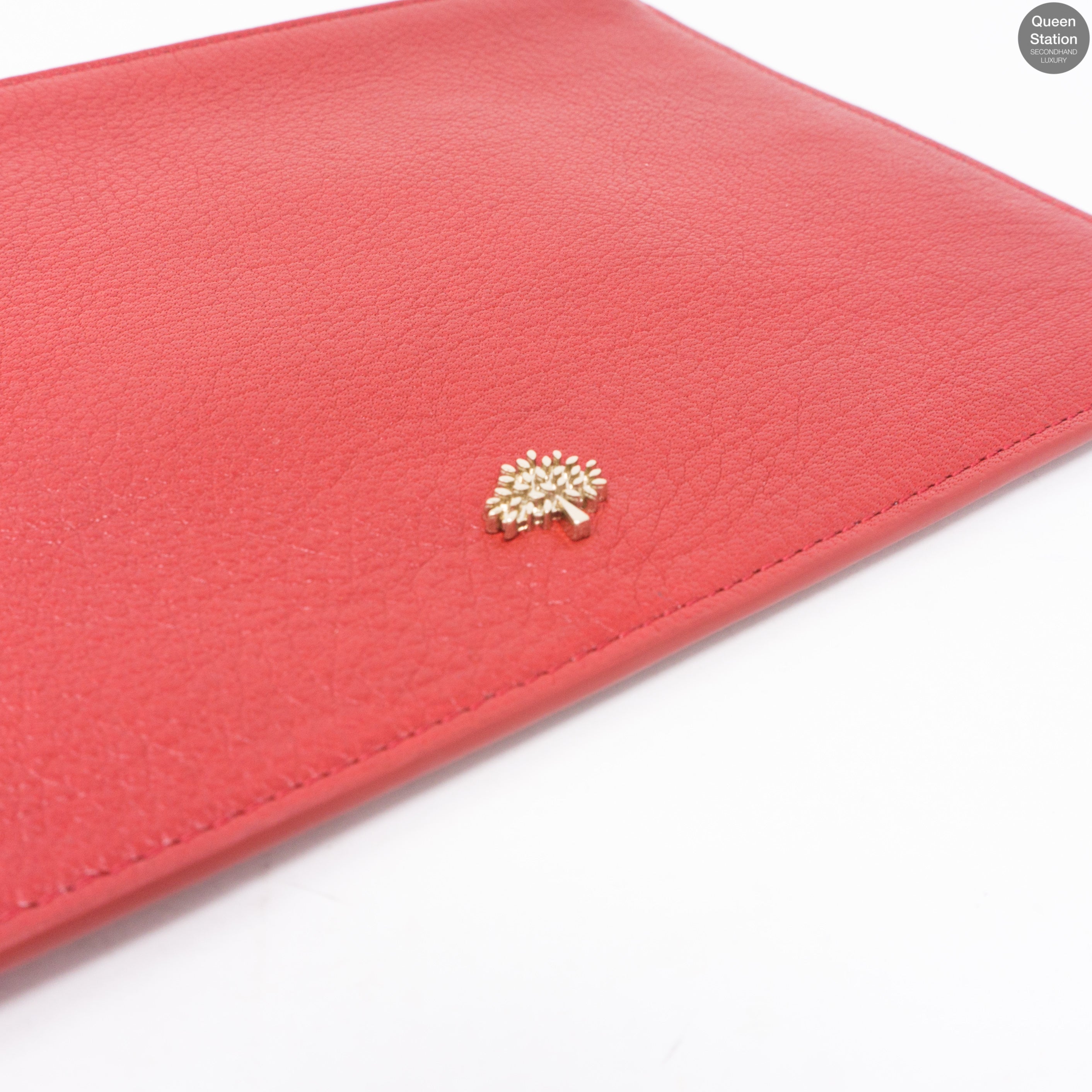 Red Zip Top Pouch