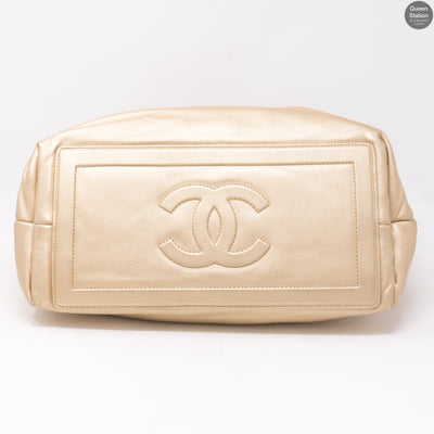 Coco Cocoon Light Gold Leather Tote